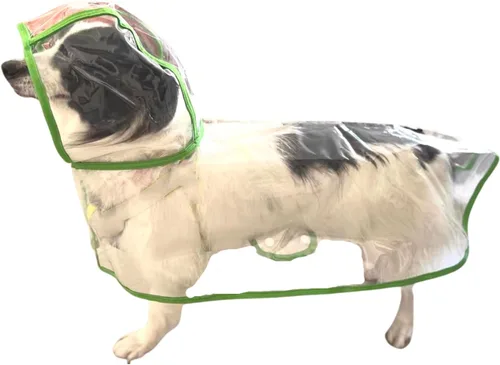 Miniatura 18 de Impermeable para mascotas, impermeable para perros pequeños, abrigo impermeable para cachorros, ropa impermeable transparente para perros pequeños