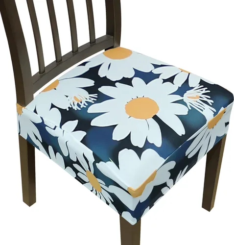 Miniatura 31 de Juego de 4 fundas elásticas para sillas de comedor, fundas para sillas de comedor, fundas para sillas de cocina, fundas de asiento extraíbles y Beige