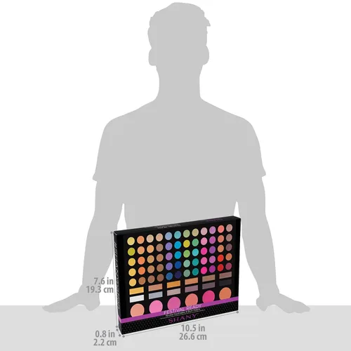 Miniatura 4 de SHANY - Paleta lista para festivales - Sombras de ojos altamente pigmentadas y mezclables, maquillaje rubor y polvo facial. Kit de maquillaje con 78