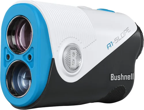 Telémetro láser de golf Bushnell A1-Pendiente – Ultracompacto, aumento de 6×, recargable por USB-C, Pinseeker JOLT, pendiente activado/desactivado