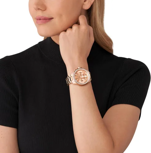 Miniatura 5 de Michael Kors Whitney - Reloj de acero inoxidable con detalles ostentosos