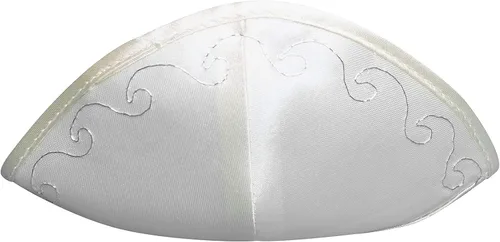 Miniatura 5 de Juego de gorro de satén para hombres y niños, hermoso, transpirable, cómodo, suave, Yamaka Kippa