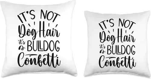 Miniatura 3 de Ripper19 Stuff Confetti, divertido cojín de bulldog inglés, 16 x 16, multicolor