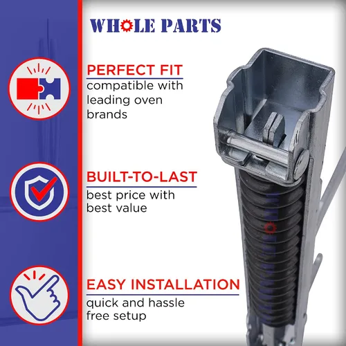 Miniatura 4 de Kit mejorado de bisagras para puerta de horno Whole Parts (2 bisagras), número de pieza 00487746 - Compatible con hornos Thermador y Bosch