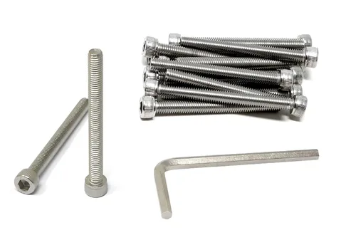Miniatura 97 de iexcell 25 piezas M4 x 60/65/70/75/3.150 in paso de rosca 0.028 in acero inoxidable 304 cabeza hexagonal Tornillos Tornillos surtido Kit