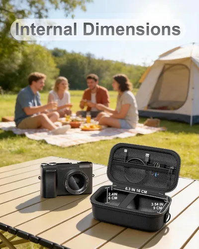 Miniatura 4 de ProCase Funda rígida para cámara digital 4K para VJIANGER, JGIPL, Duluvulu, Zostuic, Oiadek, Lecnippy, accesorios de cámara NIKICAM, bolsa