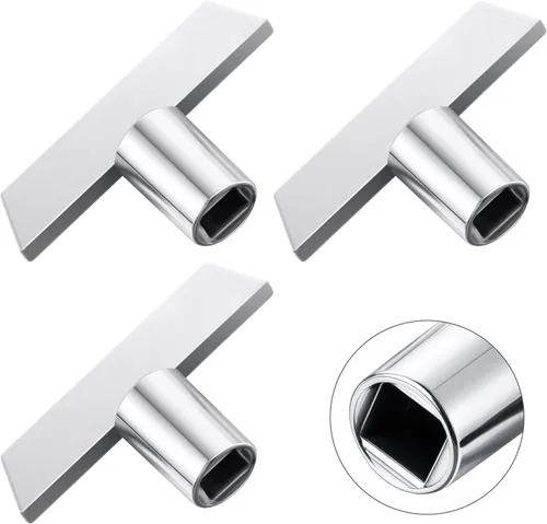 Miniatura 7 de Enhon - Llave de agua de paso de 5/16 pulgadas compatible con Danco 80132, llave de espiga de agua, mango de grifo exterior de broca cuadrada se