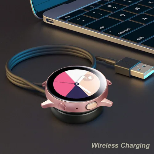 Miniatura 5 de Compatible con Samsung Galaxy Watch 6/6 Classic/5/5 Pro/4/4 Classic/3/Active 2/Active, 1 paquete de cable de carga inalámbrica USB de repuesto