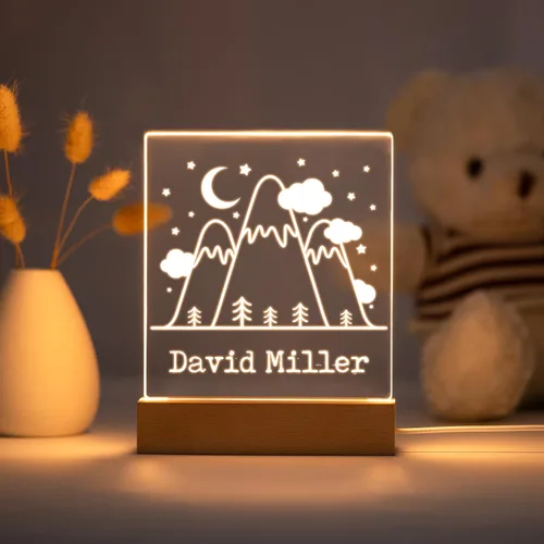 Miniatura 4 de Luz nocturna personalizada para niños, niñas, niños, regalos personalizados para bebé, lámpara de guardería personalizada, decoración de dormitorio