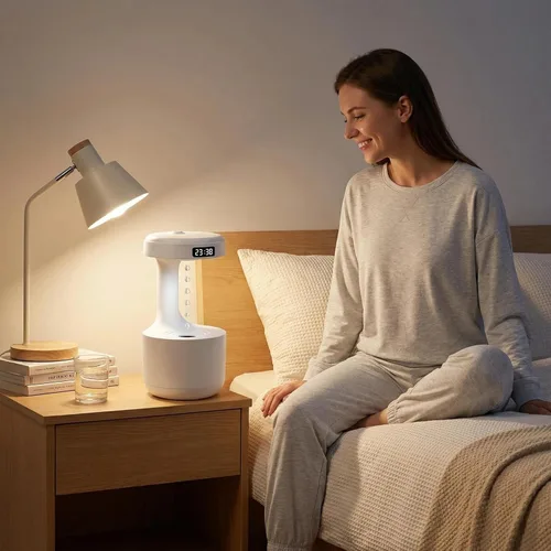 Miniatura 6 de Humidificadores para dormitorio, humidificador de aire de niebla fría de 27.1 fl oz, humidificador digital antigravedad con pantalla LED, control
