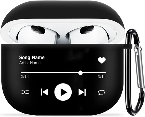 Miniatura 10 de Funda transparente para AirPods de 2ª generación de 1ª generación, diseño de gatito kawaii para mujeres, hombres y niños, funda de carga de TPU