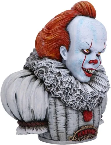 Miniatura 4 de Nemesis Now Busto Pennywise con licencia oficial de IT Capítulo 2, blanco, 11.8 in