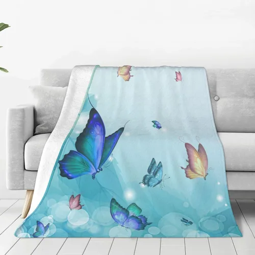Manta de mariposa para niños y niñas, lindas mantas de mariposa para niños, manta de forro polar suave para niños pequeños, 40 x 50 pulgadas