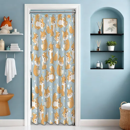 Miniatura 14 de Cortina de ducha floral para primavera y verano, flores silvestres, flores y mariposas, decoración de baño, tela impermeable con ganchos, 70