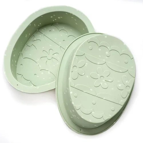 Miniatura 2 de Moldes para pastel de huevo, molde de silicona para huevos de Pascua, paquete de 2 moldes grandes rompibles para huevos de 7 pulgadas, moldes