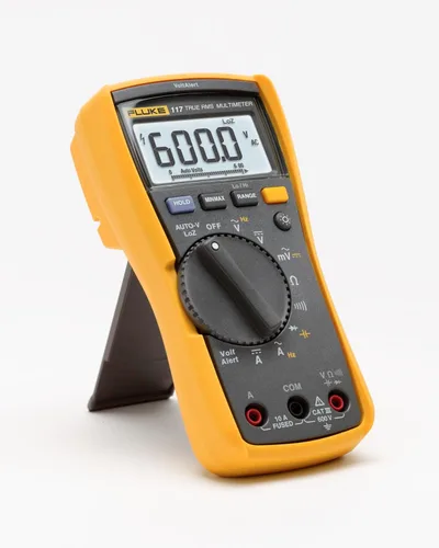 Miniatura 3 de Fluke 117 Multímetro digital, detección de voltaje CA sin contacto, mide resistencia/continuidad/frecuencia/capacitancia/mínimo máximo promedio