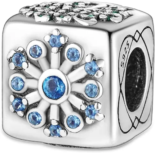 Miniatura 13 de Pandach Dijes colgantes de plata de ley 925 para pulseras y collares, dijes colgantes de Madonna con cuentas de girasol, joyería para mujer