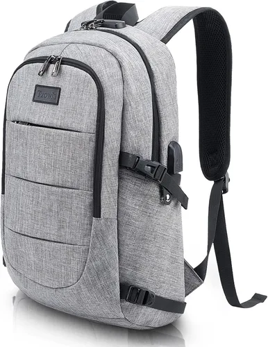 Miniatura 11 de Tzowla, mochila de viaje de negocios para computadora portátil de 15,6 a 17,3 pulgadas para mujeres, hombres y para regalar, A-Negro