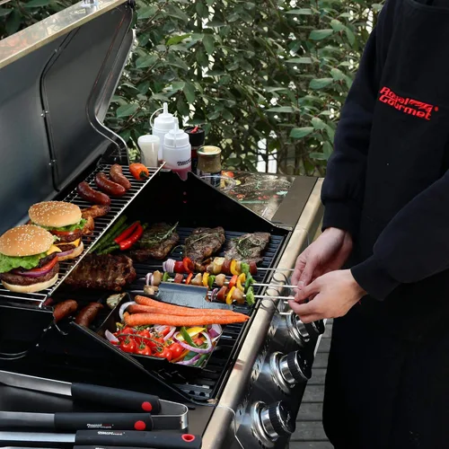 Miniatura 4 de Royal Gourmet GA4400T Parrilla de acero inoxidable de 4 quemadores, gasolina de propano líquido, 40,000 BTU, estilo de carrito, perfecto para un