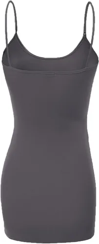 Miniatura 84 de Emmalise Camisola larga casual básica para mujer, con tirantes ajustables, top en capas