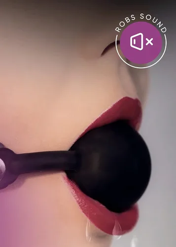 Miniatura 7 de Tapón de bola de mordaza de boca de silicona con retención abierta SM Bondage Parejas Jugar BDSM Juguete sexual Fetiche Bondage Gagger Bozales
