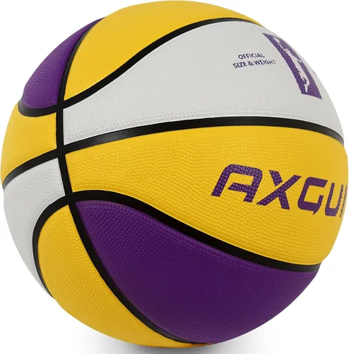 Miniatura 13 de Baloncesto de goma gruesa para niños y jóvenes, tamaño 3/4/5/6/7, para exteriores, colorido, 22/25.5/27.5/28.5/29.5 pulgadas, para regalos