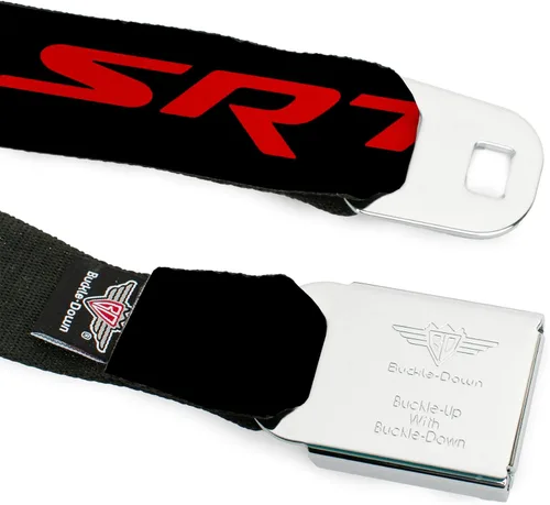 Miniatura 9 de Buckle-Down Cinturón de seguridad para hombre Viper SRT Hellcat Kids, Dodger Logo cAzul NegroRojo, 1.0" Ancho - 20-36 pulgadas