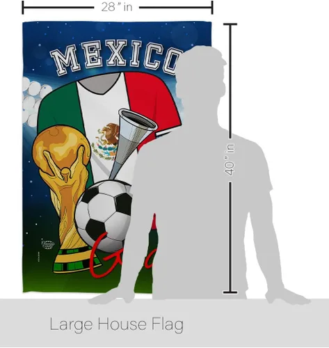 Miniatura 2 de Bandera de la Copa Mundial de Fútbol de México, juego deportivo, pelota de fútbol, actividades de entretenimiento, decoración física, pancarta