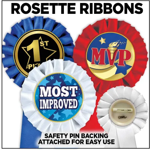 Miniatura 2 de Angus Steer Blue Rosette Ribbon, Premio Angus Cattle Trophy Ribbon Award