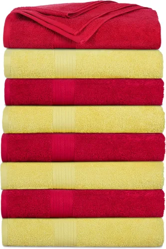 Miniatura 16 de Ample Decor Juego de 12 toallas de baño de 600 GSM, 100% algodón, 4 toallas de baño, 4 toallas de mano, 4 paños de lavado, absorbentes y suaves