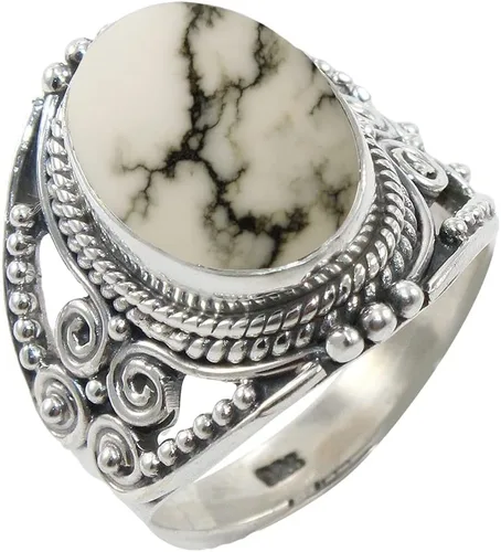 Miniatura 34 de Anillo de Plata Esterlina 925 para Mujeres con Piedra Preciosa Natural, Anillo de Compromiso de Plata Esterlina, Piedra Natal de Junio con Engaste