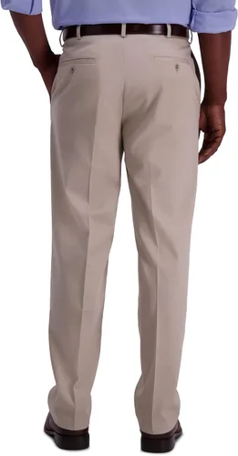 Miniatura 3 de Haggar Men's Premium No Iron Khaki Classic Fit Expandable Waist Flat Front Pant Reg. and Big & Tall Sizes