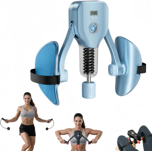 Miniatura 10 de Ejercitador de muslos y entrenador KEGEL, equipo de entrenamiento ajustable de suelo pélvico de 176 libras, tóner interior del muslo para mujeres