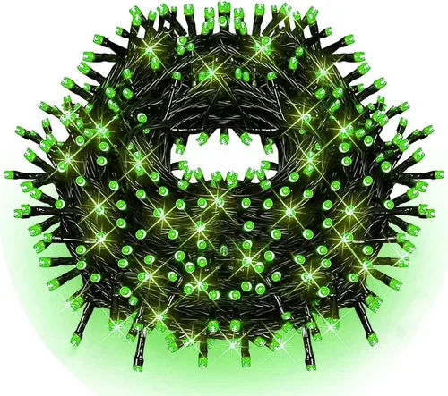 Miniatura 9 de Guirnalda de luces negras de hadas con función de memoria. Extensión de 33 pies con 100 luces LED enchufables, acogedoras decoraciones blancas
