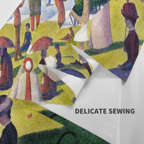 Miniatura 4 de INVIN ART Tapiz para colgar en la pared, decoración del hogar, una tarde de domingo en la isla de La Grande Jatte por Georges Seurat, pintura