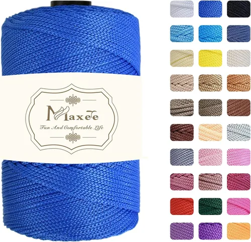 Miniatura 91 de Cordón de macramé premium de poliéster 3 mm × 218 yardas, cordón de macramé 100% polipropileno de 3 mm, ideal para crochet, colgadores de pared, 30