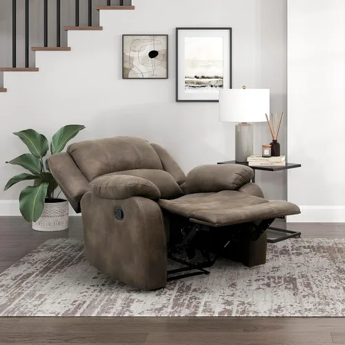 Miniatura 6 de Lexicon Sofá reclinable manual, asiento de cine en casa, silla reclinable manual de pared para dormitorio, sala de estar, oficina, apartamento