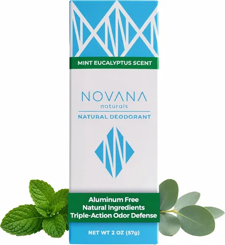 Desodorante natural, 100% de origen natural, sin aluminio, tubo a base de plantas, sin plástico, protección contra olores de larga duración, suave