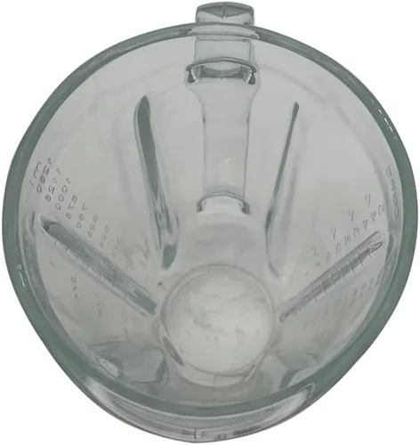Miniatura 4 de Jarra redonda de vidrio de 5 tazas de 40 onzas o recipiente de repuesto para jarra de vidrio 3310-656 con tapa, compatible con Hamilton Beach
