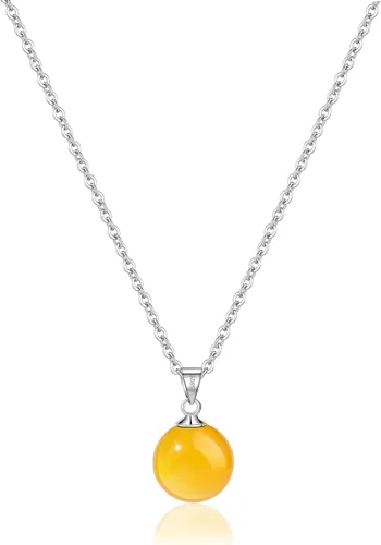 Miniatura 12 de Collar de jade natural para mujer, de plata de ley, ajustable, hecho a mano, con dije de jade verde, collar de cristal curativo, regalo de buena