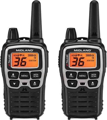 Miniatura 8 de Midland T77VP5 X-TALKER Walkie-Talkie de largo alcance FRS de dos vías para acampar, exploración al aire libre, escaneo y alerta del clima NOAA +