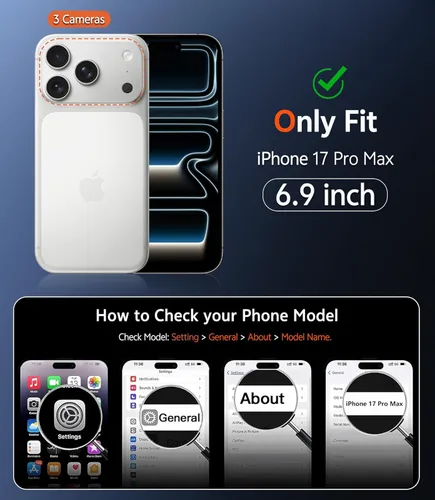 Miniatura 335 de FNTCASE Funda para iPhone 13 Pro-Max: Fundas magnéticas transparentes compatibles con Magsafe Slim anti amarillamiento protección contra caídas