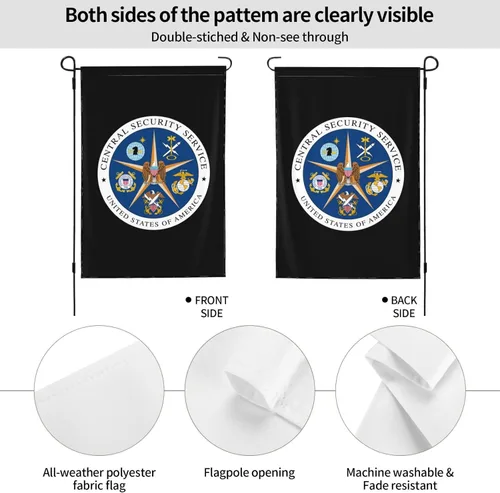 Miniatura 6 de Seal of the United States Central Security Service Garden Flag 28"x40" Inch Double Sided Garden Flags Home Lawn Outdoor Decor Flags Party Banner