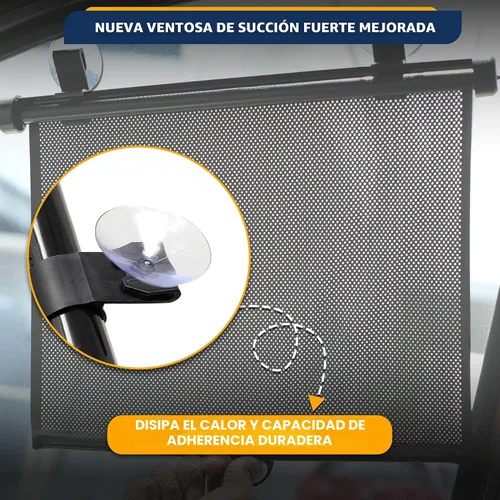Miniatura 8 de EcoNour Persianas de ventana de coche para bebé (paquete de 2) – Actualizadas Persianas para ventana lateral Viene con ventosas mejoradas
