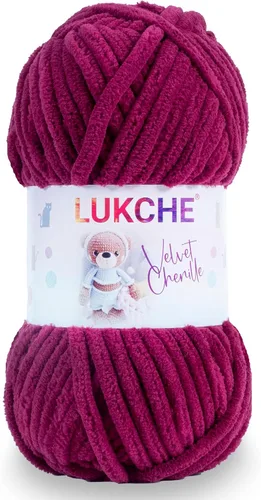 Miniatura 13 de Hilado de chenilla de terciopelo para amigurumi y punto de crochet súper voluminoso 100 gr (69,0 m) (Grosor del hilo 8 mm) (Verde espárrago) 1