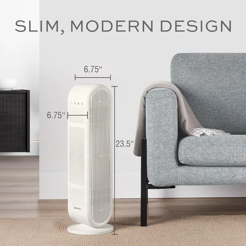 Miniatura 6 de Conair Purificador de aire, filtro de aire HEPA, purificador para alergias, polvo, polen, control de olores, habitaciones de tamaño mediano de hasta