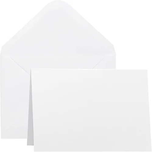 Miniatura 10 de Paquete de 50 tarjetas y sobres en blanco de 4 x 6, tarjetas de felicitación y sobres, tarjetas de felicitación en blanco marrones, cartulina