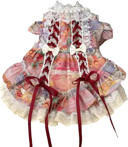 Miniatura 15 de Moda Vestido de Princesa de Chifón para Perro Dulce Cachorro para Perro EXTRAL Pequeño y Perro Pequeño Rosa M