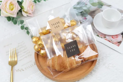 Miniatura 2 de Bolsas de celofán, bolsas de galletas para embalaje, bolsa de regalo transparente con calcomanías para galletas, dulces, chocolates
