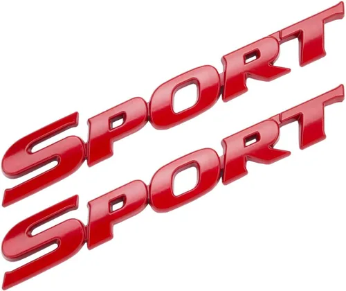 Miniatura 7 de Paquete de 2 Calcomanías Deportivas para Coche, Emblema Adhesivo de Metal 3D Sport para Guardabarros Lateral de Coche Camión Maletero Trasero